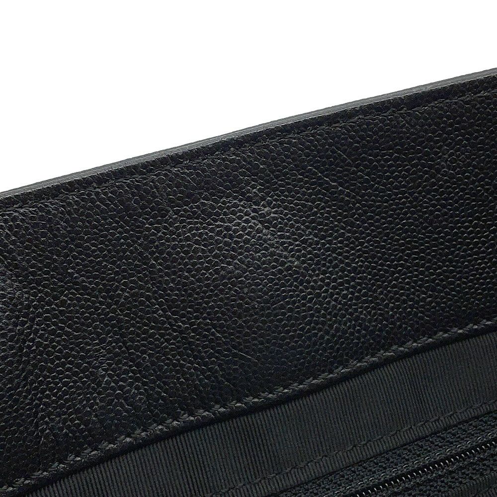 シャネル トートバッグ デカココ ココマーク プラチェーン べっ甲調 キャビアスキン CHANEL 黒