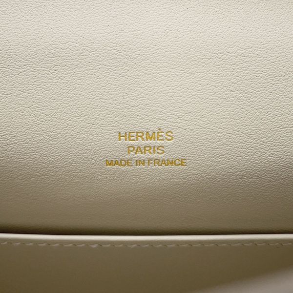 エルメス ハンドバッグ ポシェットケリー クレ/シャンパンゴールド金具 スイフト K刻印