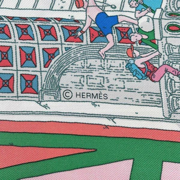 エルメス スカーフ カレ90 フォーブルのグランプリ GRAND PRIX AU FAUBOURG シルク HERMES