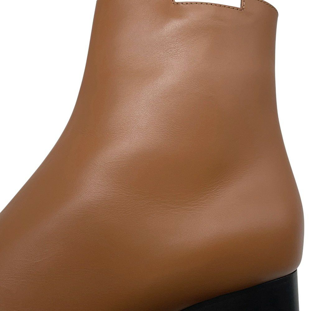 エルメス ブーツ デマルシュ サイドジップ  レザー レディースサイズ38 HERMES 靴