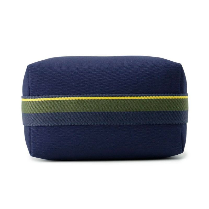 エルメス ポーチ ブリッド・ア・ブラックPM Hパヴィヨン マリン/シルバー金具 キャンバス HERMES バッグ 小物入れ