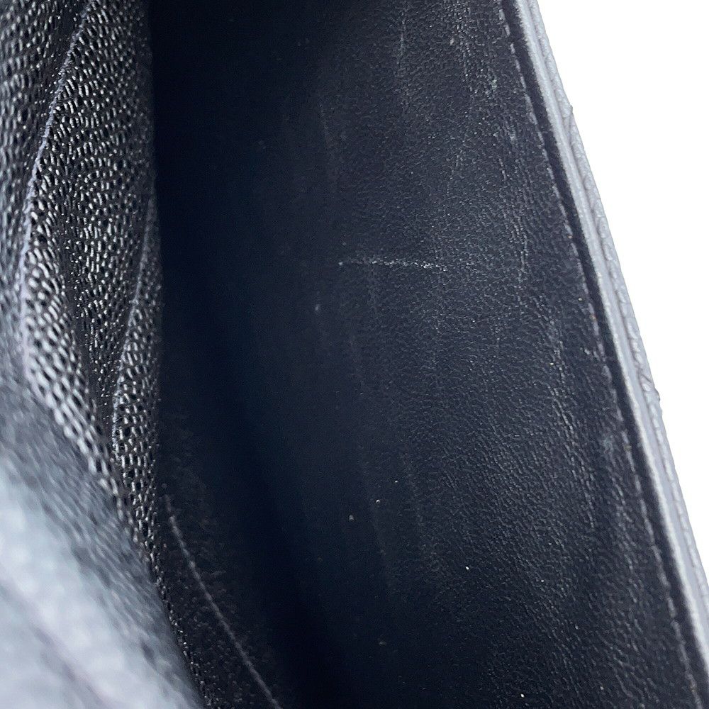 シャネル チェーンショルダーバッグ シェブロン Vステッチ デカココ ココマーク キャビアスキン CHANEL バッグ 黒