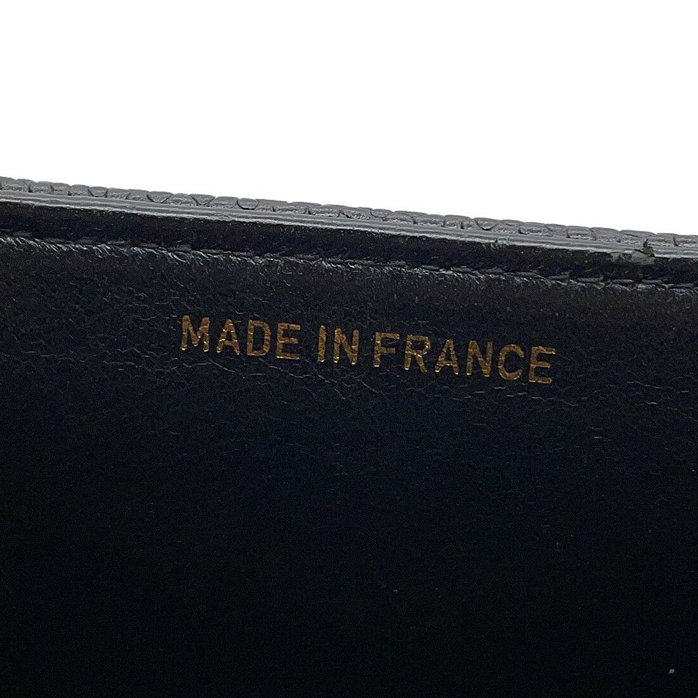 シャネル チェーンショルダーバッグ シェブロン Vステッチ デカココ ココマーク キャビアスキン CHANEL バッグ 黒