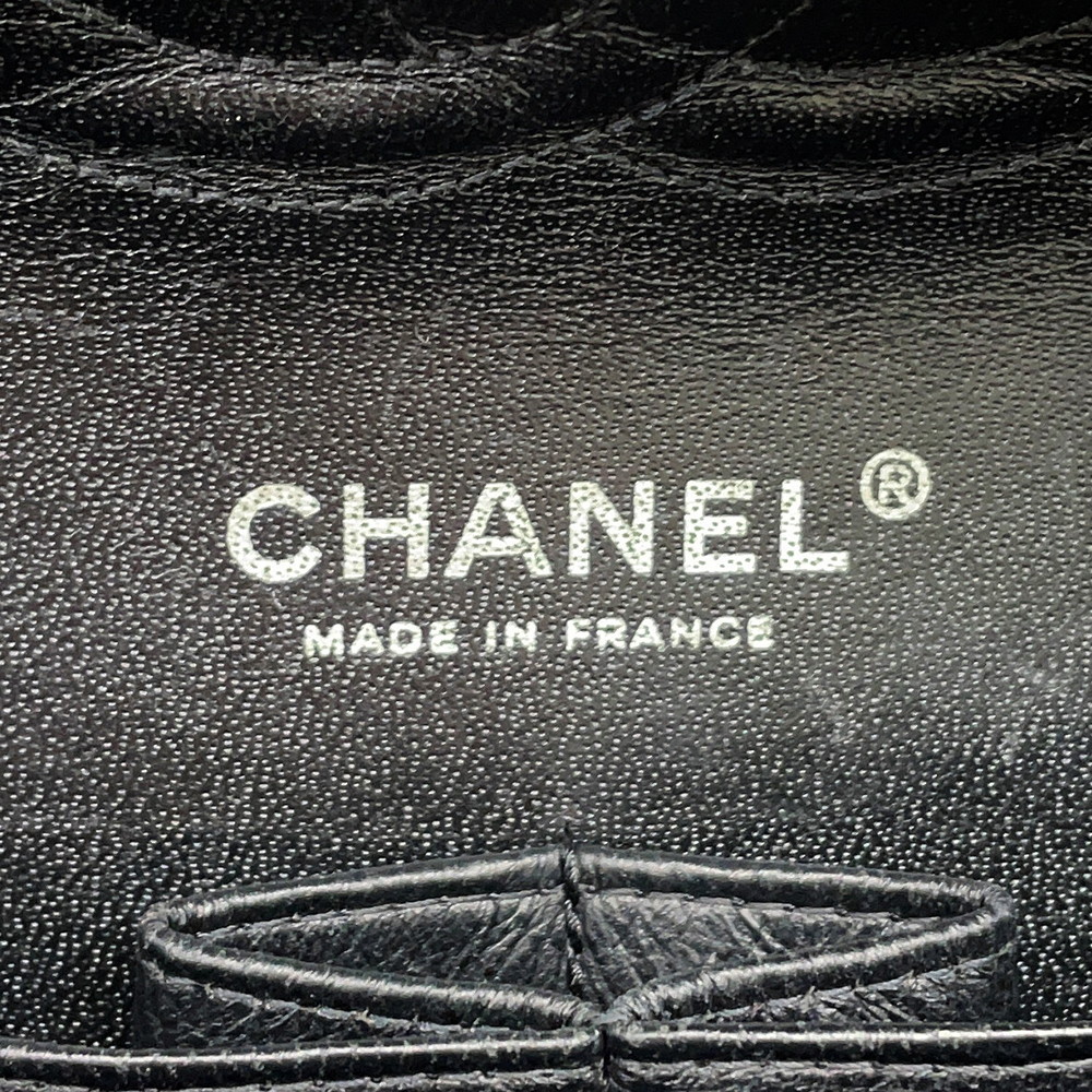 シャネル チェーンショルダーバッグ マトラッセ25 ココマーク ダブルチェーン キャビアスキン A01112 CHANEL 黒