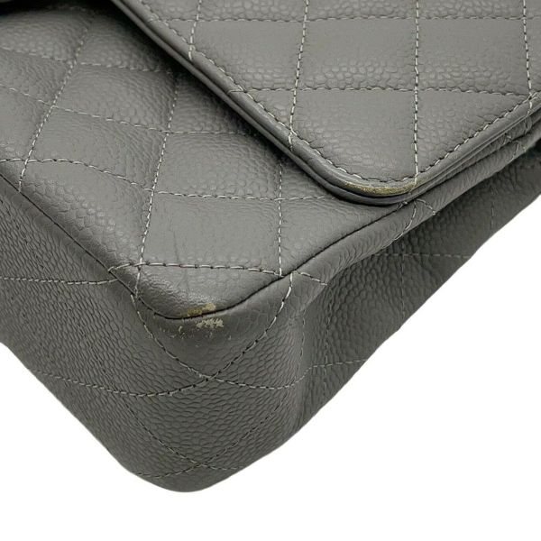 シャネル チェーンショルダーバッグ マトラッセ25 ココマーク ダブルチェーン キャビアスキン A01112 CHANEL