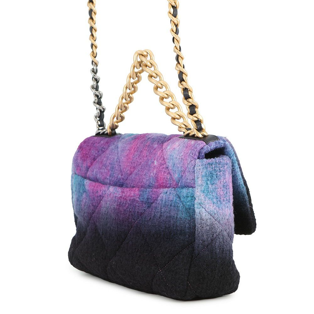 シャネル チェーンショルダーバッグ マトラッセ ココマーク CHANEL19 ツイード AS1160 CHANEL 2way 黒