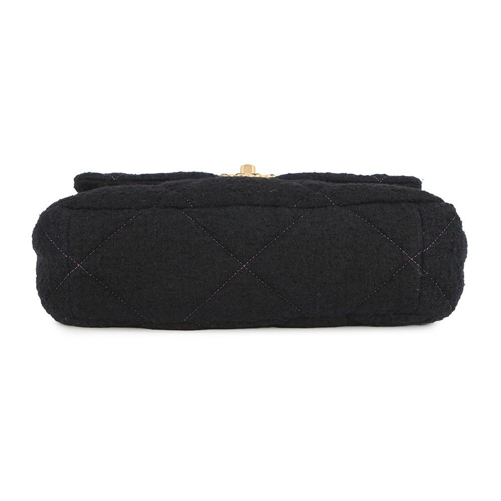 シャネル チェーンショルダーバッグ マトラッセ ココマーク CHANEL19 ツイード AS1160 CHANEL 2way 黒