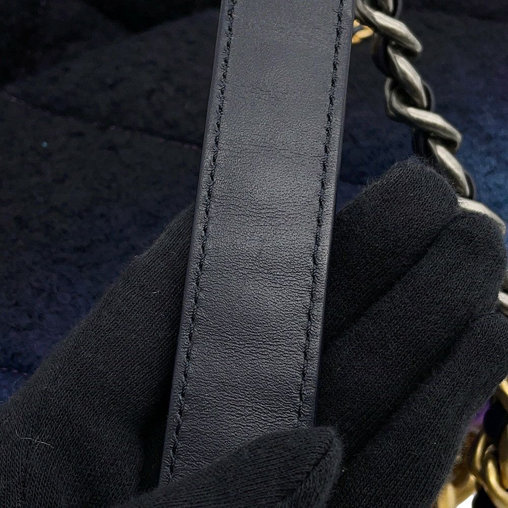 シャネル チェーンショルダーバッグ マトラッセ ココマーク CHANEL19 ツイード AS1160 CHANEL 2way 黒