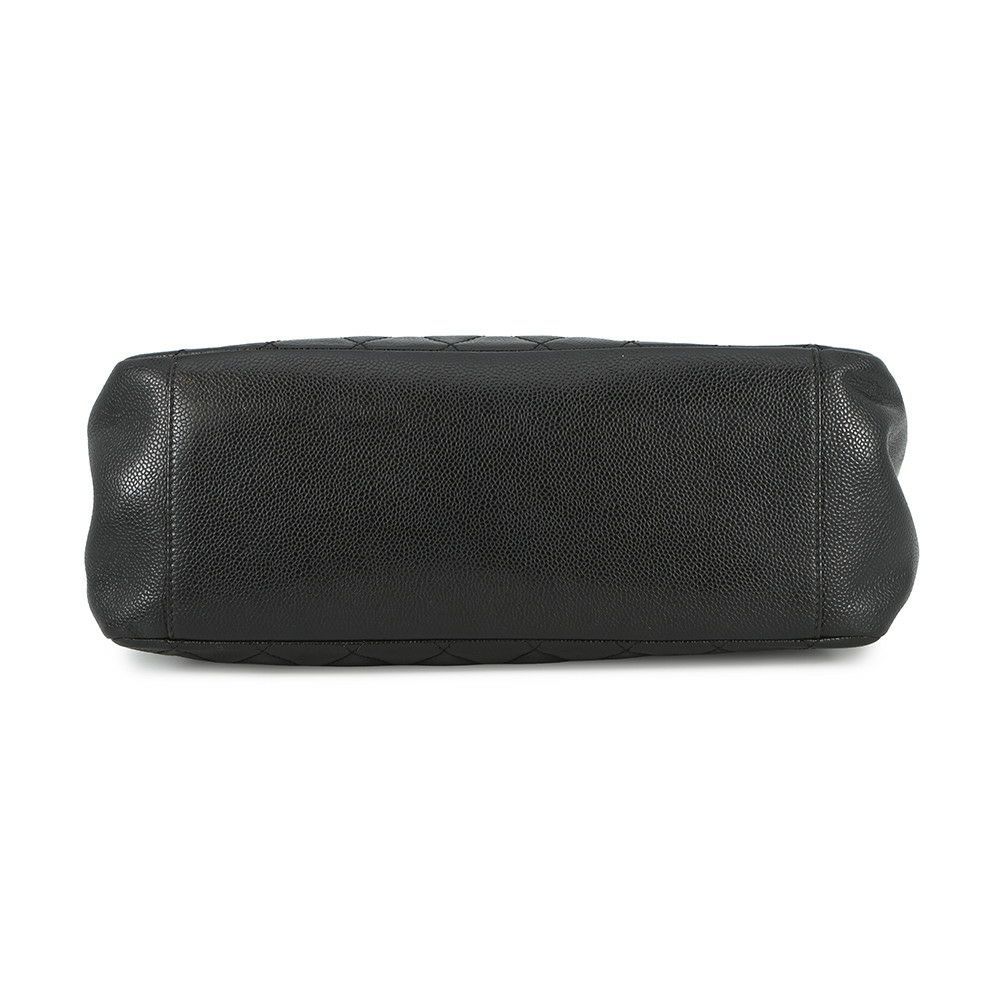 シャネル チェーントートバッグ ココマーク マトラッセ GST キャビアスキン A50995 CHANEL 黒