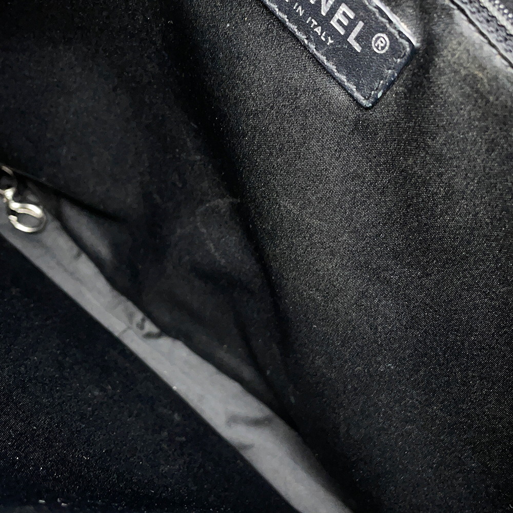 シャネル チェーントートバッグ ココマーク マトラッセ GST キャビアスキン A50995 CHANEL 黒