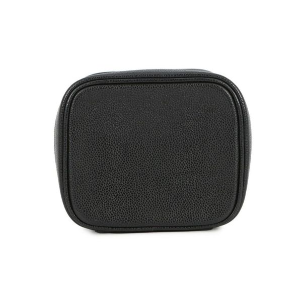 シャネル バニティバッグ ココマーク 縦型 キャビアスキン A01998 CHANEL 化粧ポーチ コスメポーチ 黒