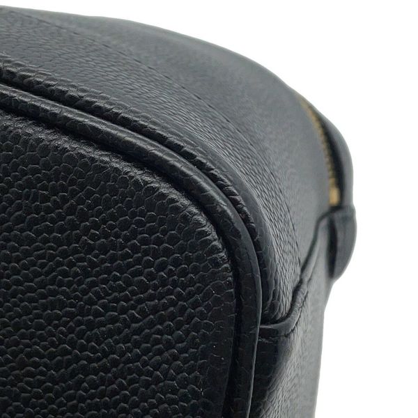 シャネル バニティバッグ ココマーク 縦型 キャビアスキン A01998 CHANEL 化粧ポーチ コスメポーチ 黒