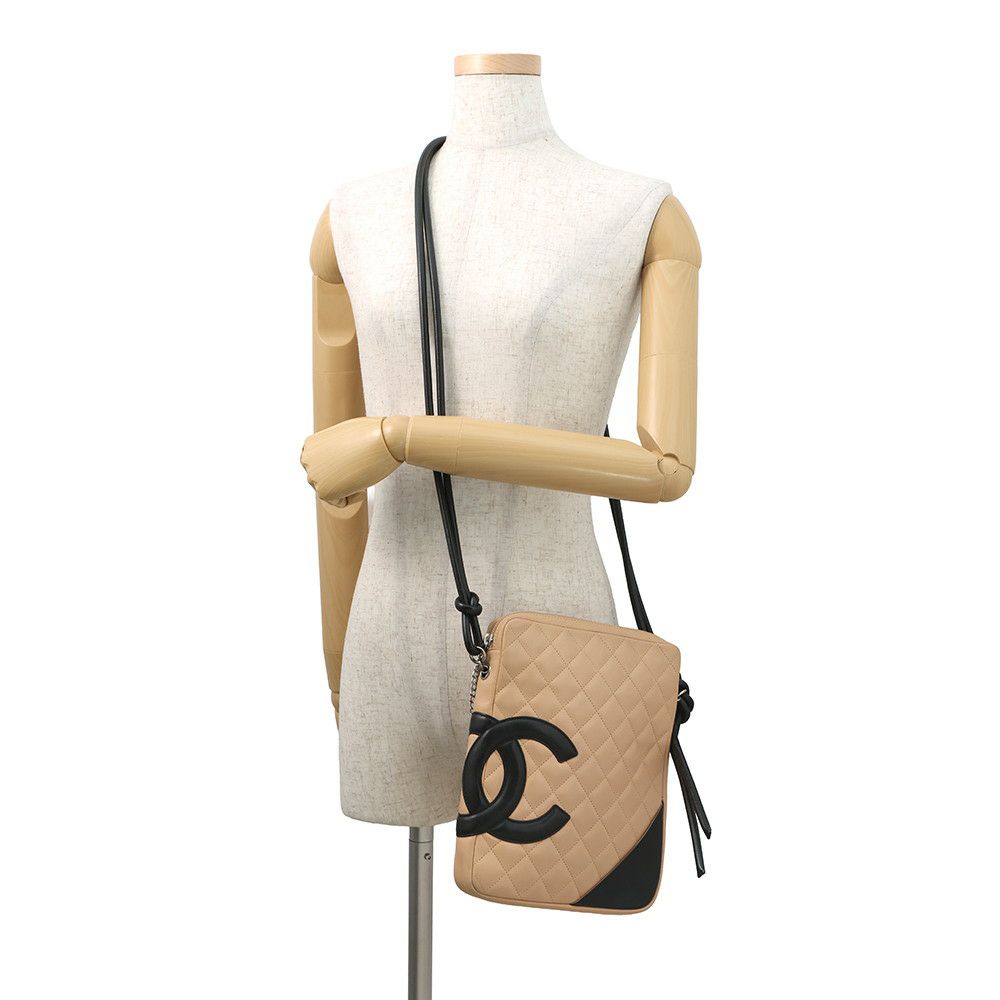 シャネル ショルダーバッグ カンボンライン ミディアム ココマーク A25178 CHANEL バッグ 黒