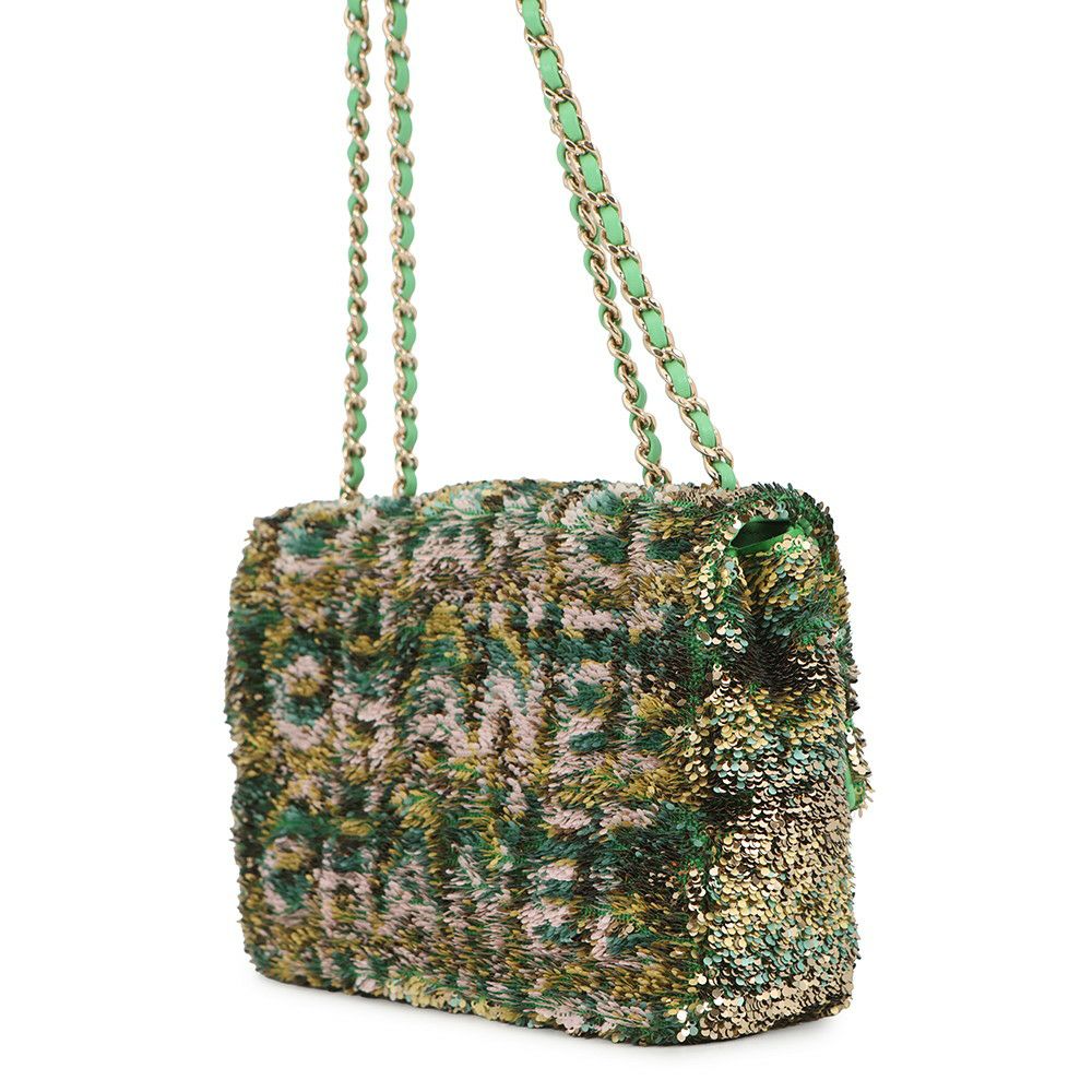 シャネル チェーンショルダーバッグ ココマーク ロゴ スパンコール CHANEL バッグ