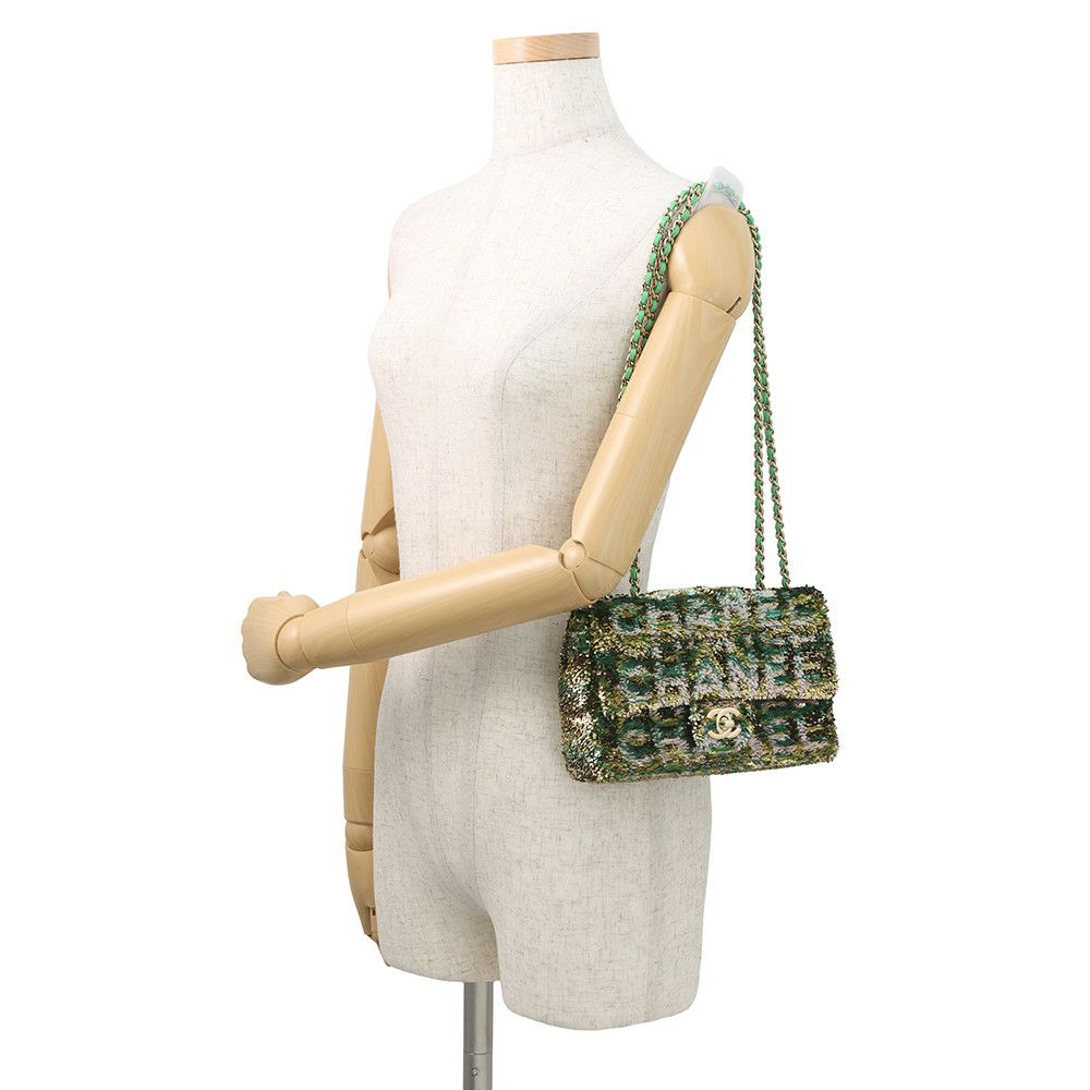 シャネル チェーンショルダーバッグ ココマーク ロゴ スパンコール CHANEL バッグ