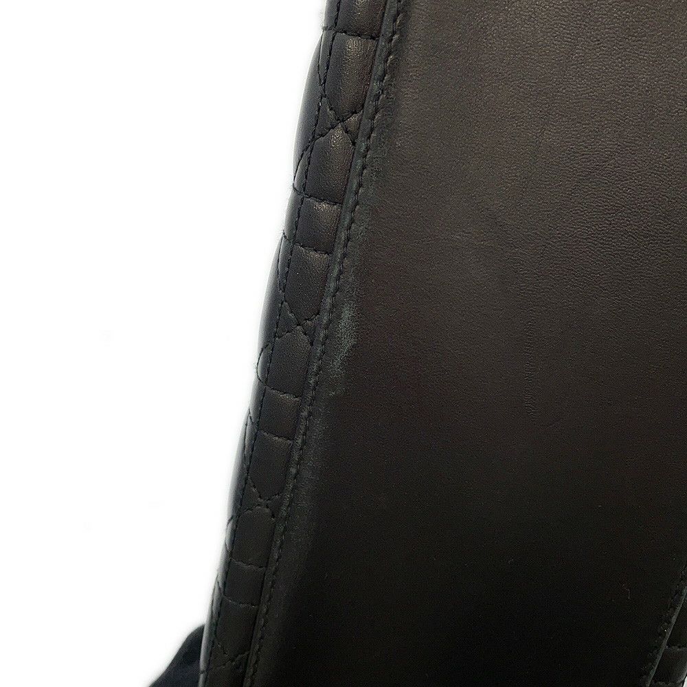 ディオール ハンドバッグ レディディオール カナージュ ミディアム レザー Christian Dior 2way 黒