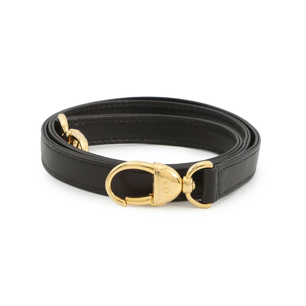 ディオール ハンドバッグ レディディオール カナージュ ミディアム レザー Christian Dior 2way 黒