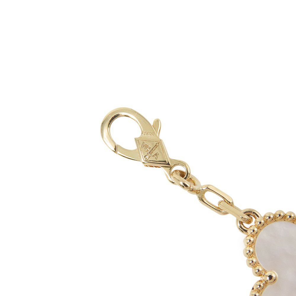 ヴァンクリーフ&アーペル ネックレス ヴィンテージ アルハンブラ ネックレス 10モチーフ マザーオブパール K18YG VCARA42800