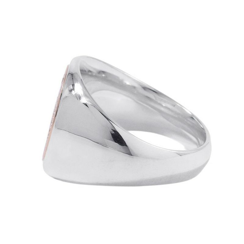 エルメス リング エクスリブリス シュヴァリエ リング SV925シルバー/K18PGピンクゴールド リングサイズ55 HERMES 指輪