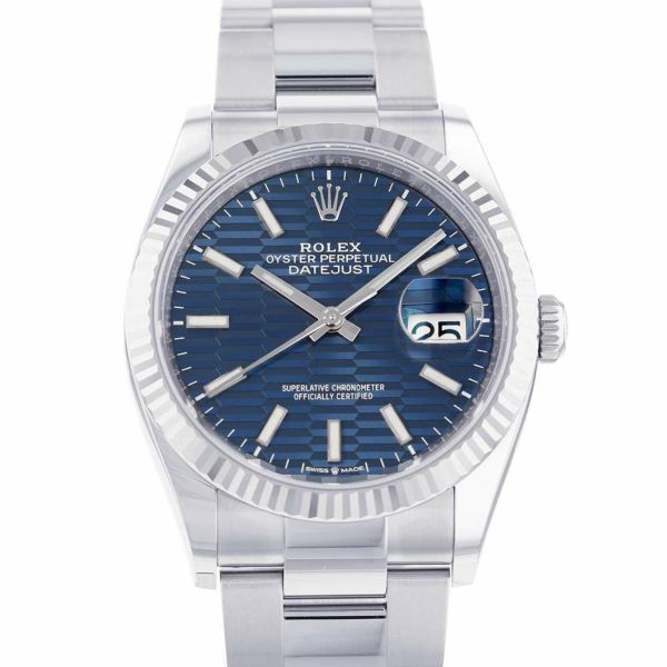 ロレックス デイトジャスト36 SS/K18WGホワイトゴールド ランダムシリアル ルーレット 126234 ROLEX 腕時計