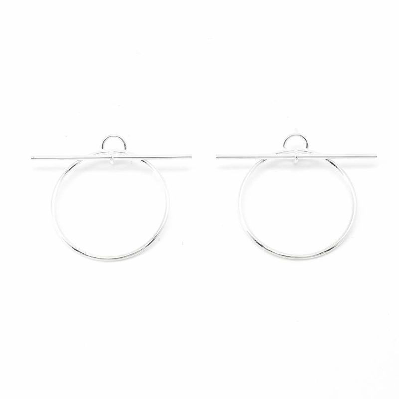 エルメス ピアス ループMM Loop SV925シルバー HERMES フープ ジュエリー アクセサリー