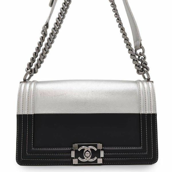 シャネル チェーンショルダーバッグ ボーイシャネル ココマーク レザー CHANEL バッグ 2way 黒