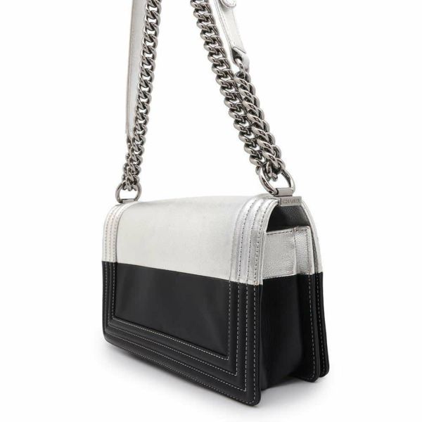 シャネル チェーンショルダーバッグ ボーイシャネル ココマーク レザー CHANEL バッグ 2way 黒