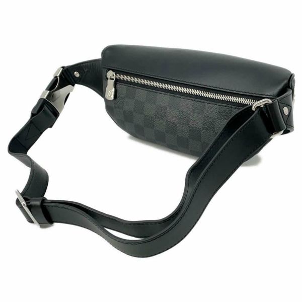 ルイヴィトン ボディバッグ ダミエ・グラフィット バムバッグ N40362 LOUIS VUITTON ウエストバッグ ブラック 黒