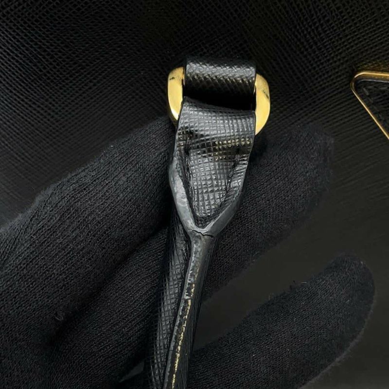 プラダ ハンドバッグ ガレリア スモール サフィアーノレザー 1BA896 PRADA 2wayショルダーバッグ 黒