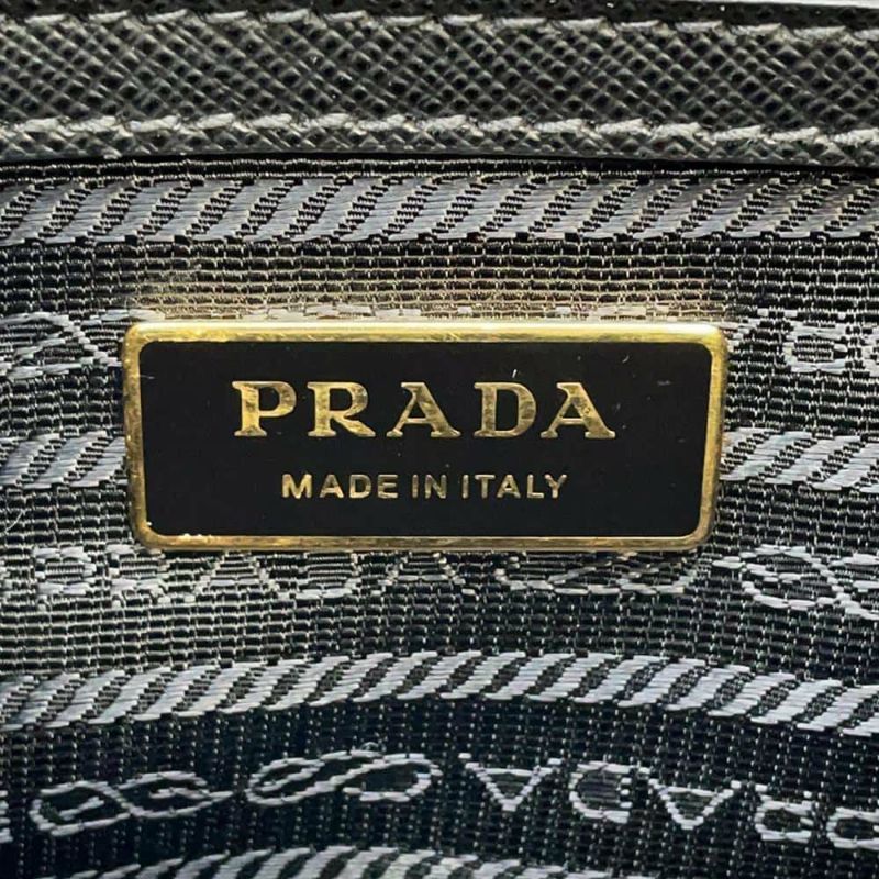 プラダ ハンドバッグ ガレリア スモール サフィアーノレザー 1BA896 PRADA 2wayショルダーバッグ 黒