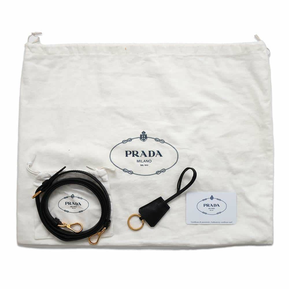プラダ ハンドバッグ ガレリア スモール サフィアーノレザー 1BA896 PRADA 2wayショルダーバッグ 黒
