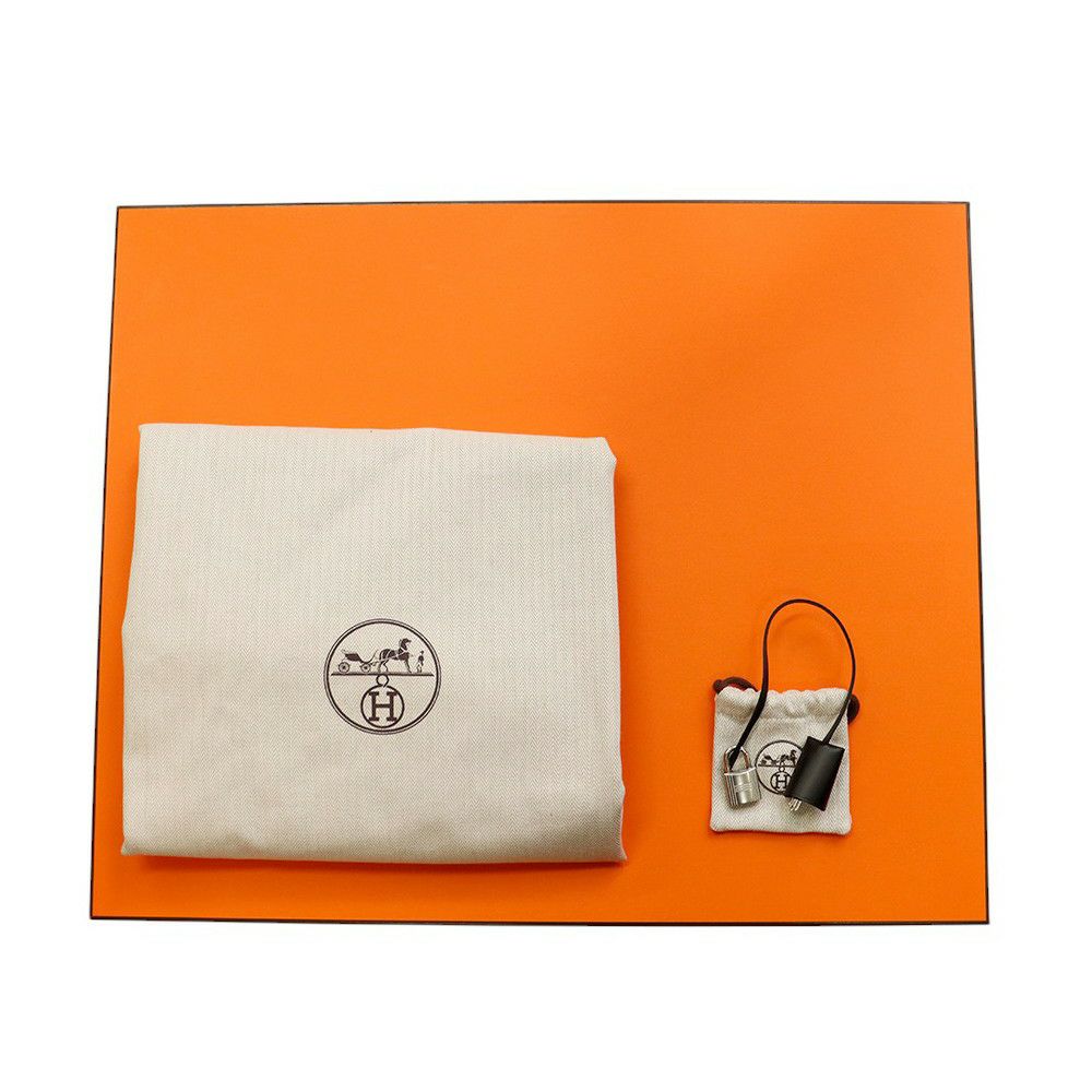 エルメス ショルダーバッグ エールバッグジップGM ブラック/シルバー金具 トワルミリタリー/ヴァッシュハンター W刻印 黒