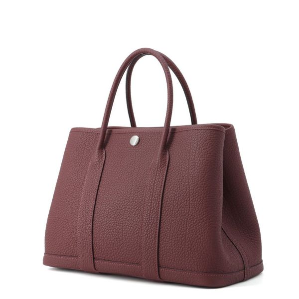 エルメス トートバッグ ガーデンパーティTPM ルージュアッシュ/シルバー金具 ネゴンダ K刻印