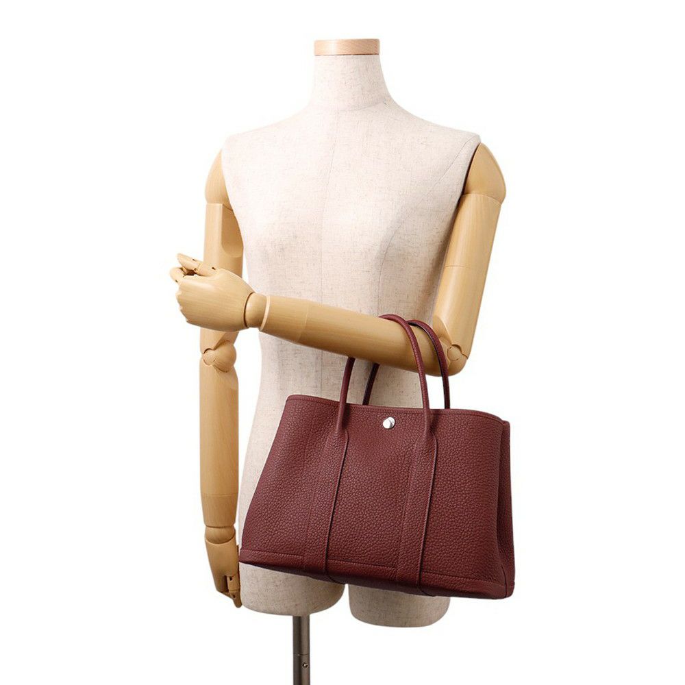 エルメス トートバッグ ガーデンパーティTPM ルージュアッシュ/シルバー金具 ネゴンダ K刻印