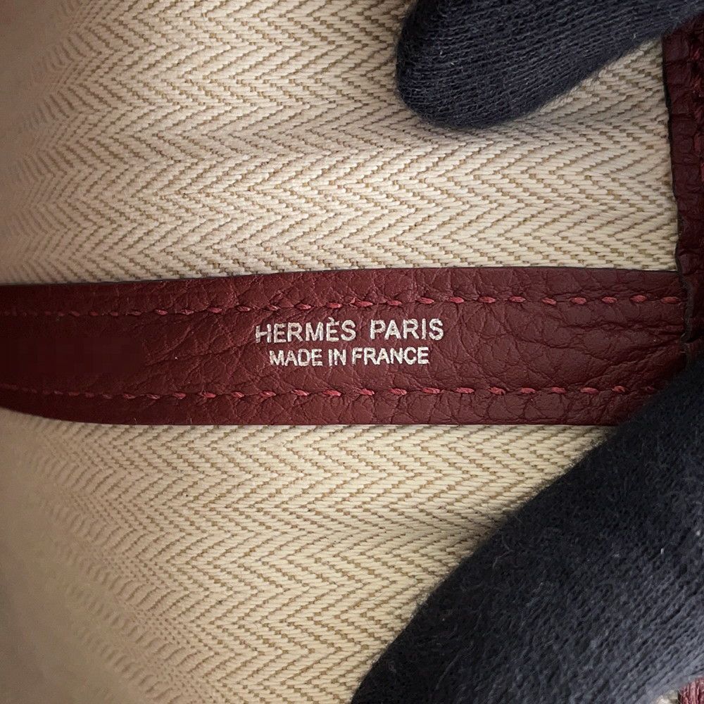 エルメス トートバッグ ガーデンパーティTPM ルージュアッシュ/シルバー金具 ネゴンダ K刻印