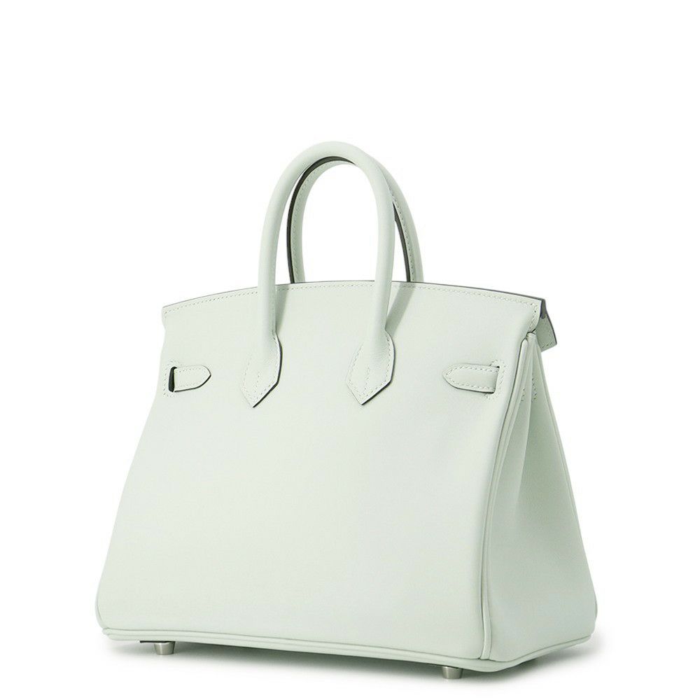 エルメス バーキン25 ヴェールペパーミント/シルバー金具 スイフト K刻印 HERMES Birkin ハンドバッグ