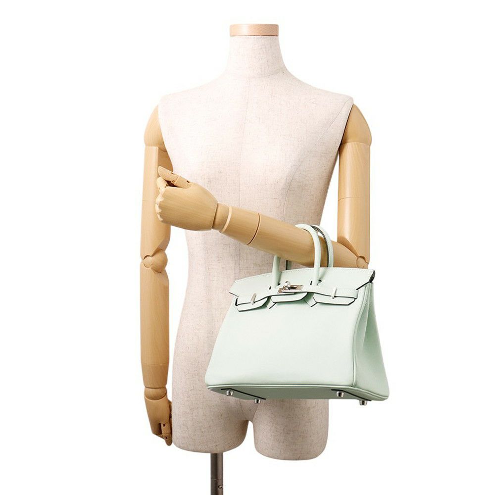 エルメス バーキン25 ヴェールペパーミント/シルバー金具 スイフト K刻印 HERMES Birkin ハンドバッグ