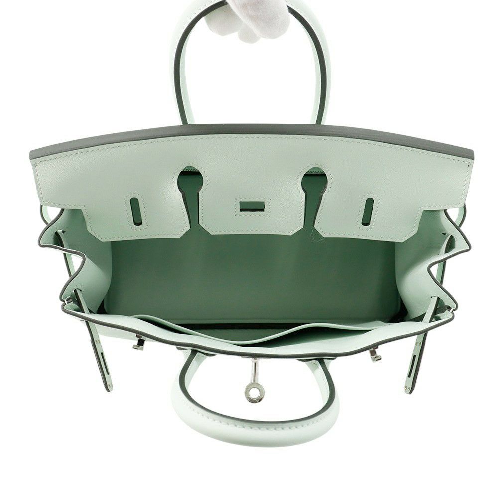 エルメス バーキン25 ヴェールペパーミント/シルバー金具 スイフト K刻印 HERMES Birkin ハンドバッグ