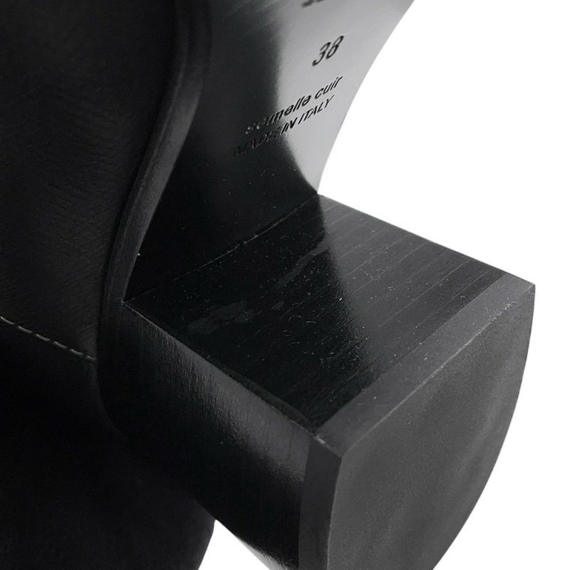 エルメス ブーツ フーレ 60 レザー レディースサイズ38 HERMES 靴 ロングブーツ 黒