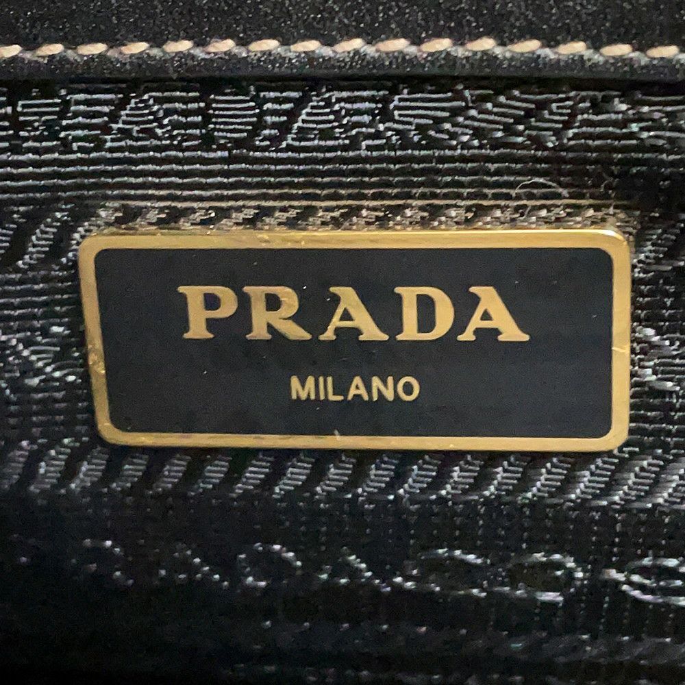 プラダ ショルダーバッグ ジャガード ロゴ 1BH046 PRADA