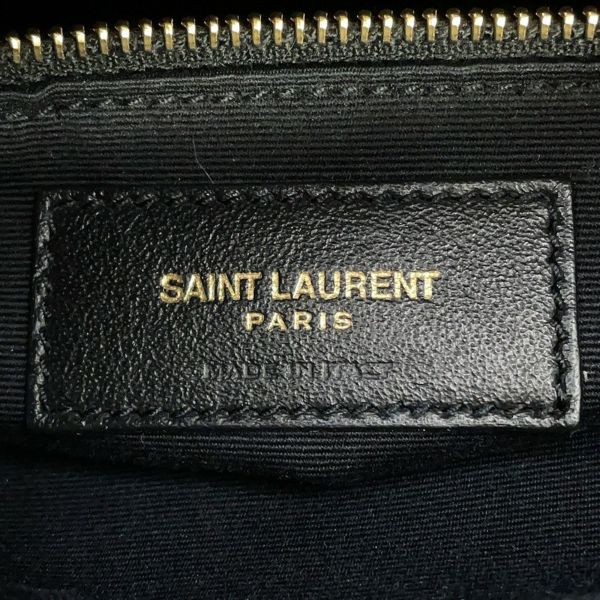 イヴサンローラン チェーントートバッグ トライベッカ Vステッチ レザー 568865 SAINT LAURENT PARIS 黒