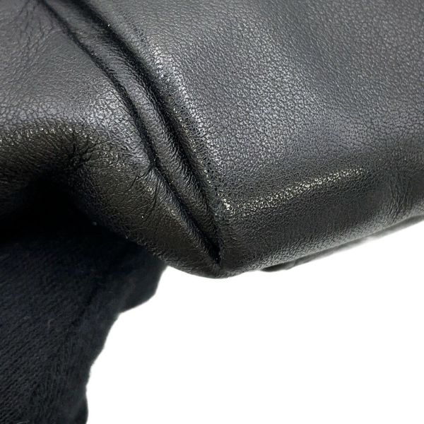 プラダ ショルダーバッグ ロゴ メッセンジャーバッグ レザー VA0959 PRADA 黒