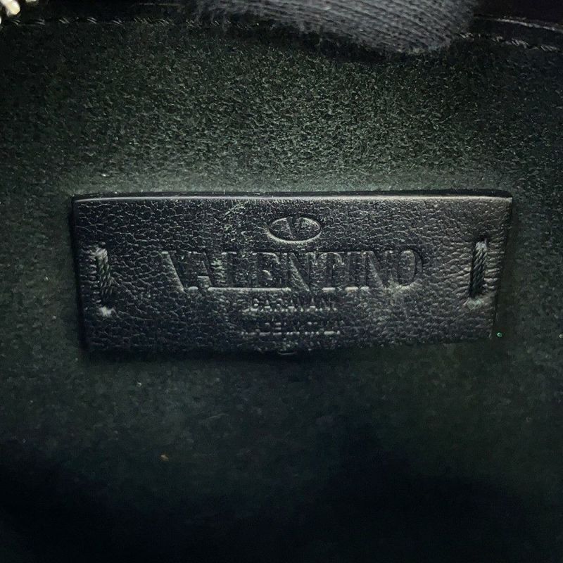 ヴァレンティノ・ガラヴァーニ ショルダーバッグ VLTN ロゴ レザー 2Y2B0943WJW VALENTINO 黒