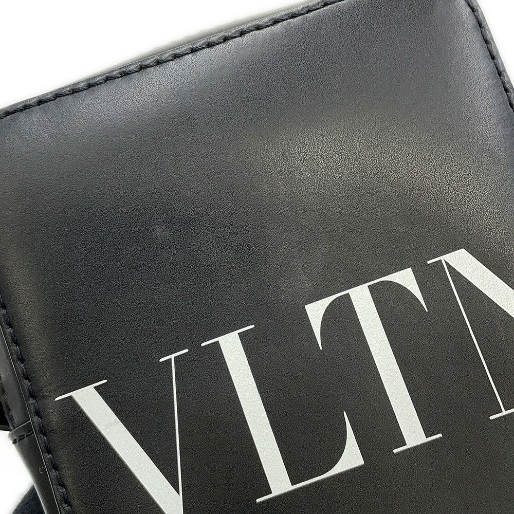 ヴァレンティノ・ガラヴァーニ ショルダーバッグ VLTN ロゴ レザー 2Y2B0943WJW VALENTINO 黒