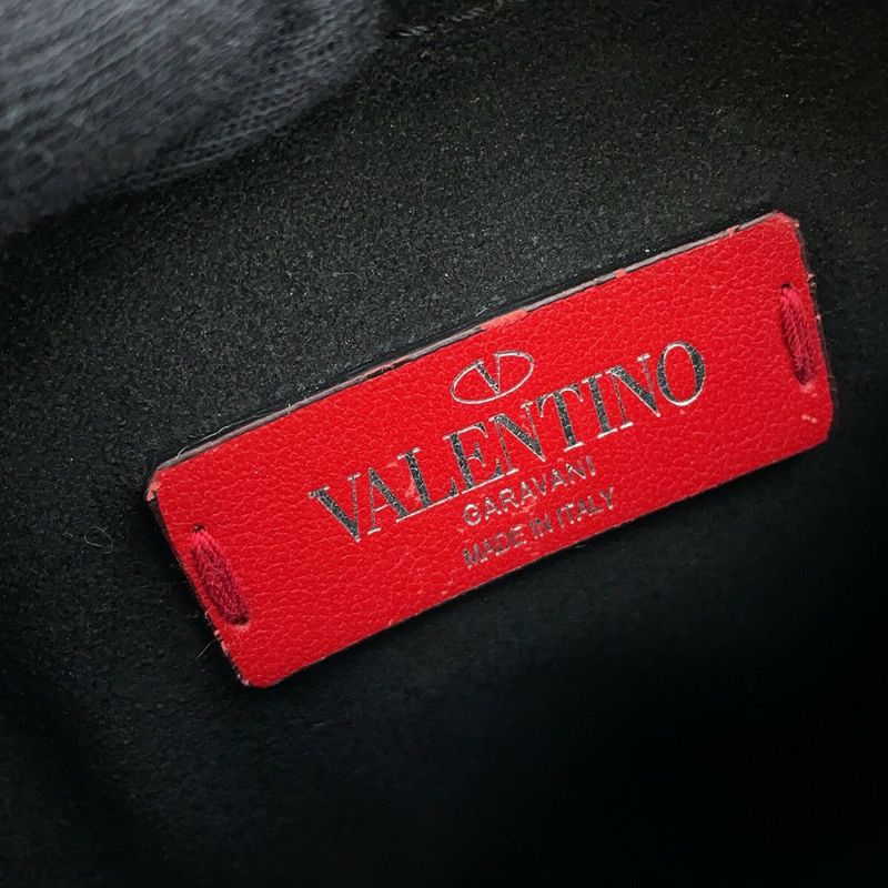 ヴァレンティノ・ガラヴァーニ ショルダーバッグ VLTN ロゴ レザー 2Y2B0943WJW VALENTINO 黒
