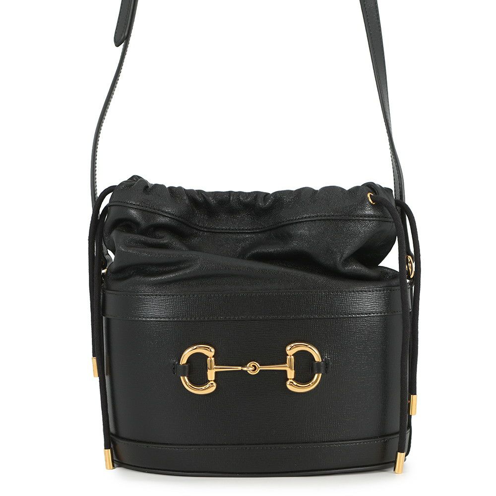 グッチ ショルダーバッグ 1955 ホースビット 602118 GUCCI バケットバッグ 黒