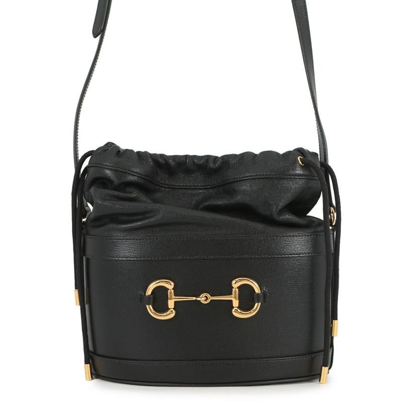 グッチ ショルダーバッグ 1955 ホースビット 602118 GUCCI バケットバッグ 黒