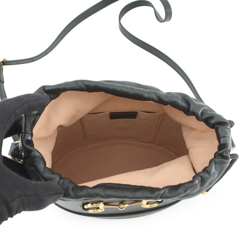 グッチ ショルダーバッグ 1955 ホースビット 602118 GUCCI バケットバッグ 黒