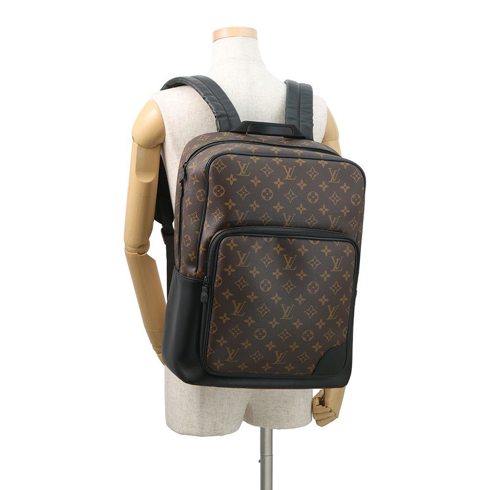 ルイヴィトン リュック モノグラム・マカサー ディーン・バックパック M45335 LOUIS VUITTON 黒 ブラック