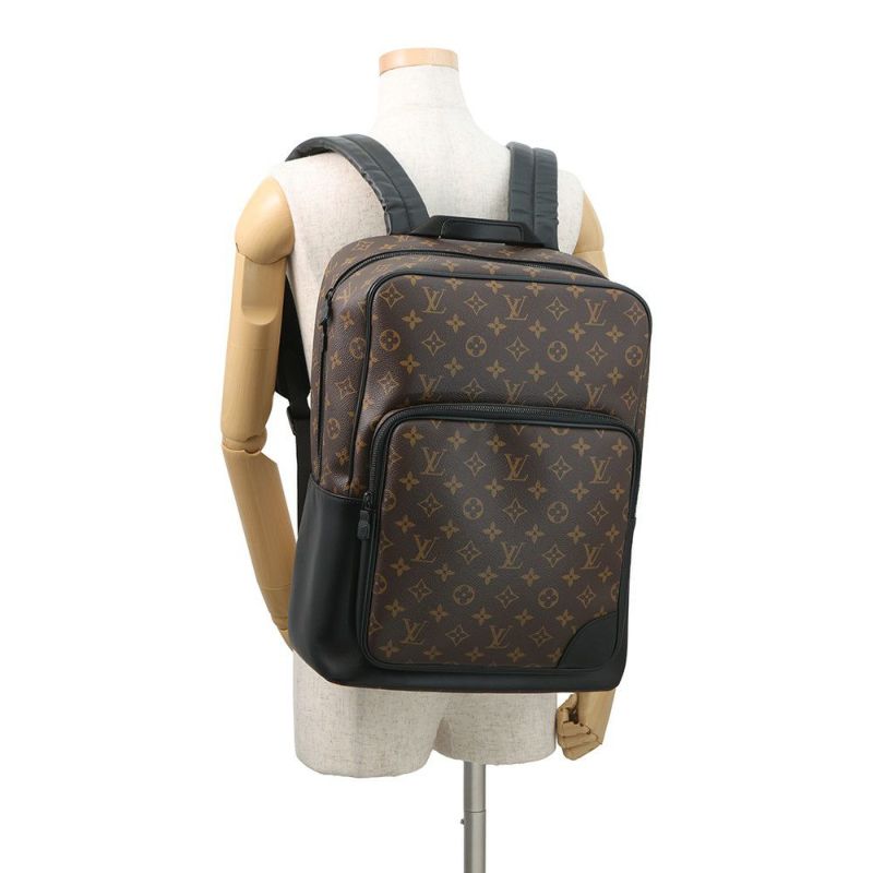 ルイヴィトン リュック モノグラム・マカサー ディーン・バックパック M45335 LOUIS VUITTON 黒 ブラック